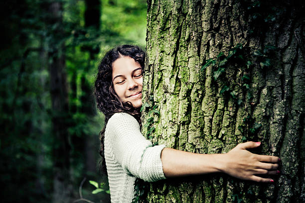 Hugging trees