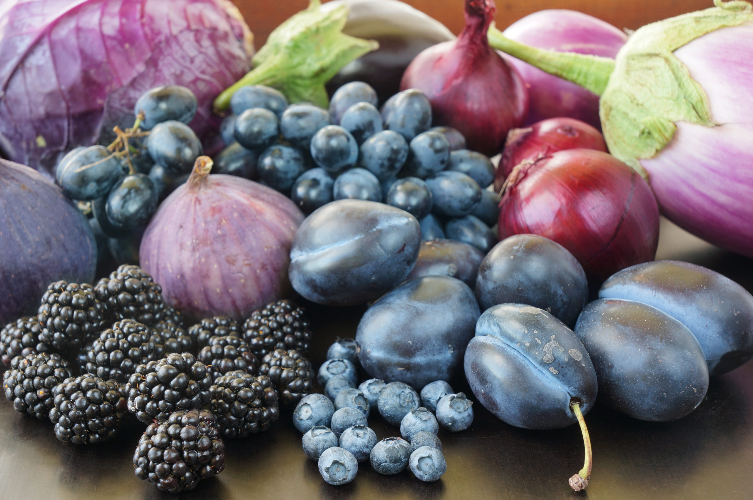 Blue and Purple Vegetables and Fruits